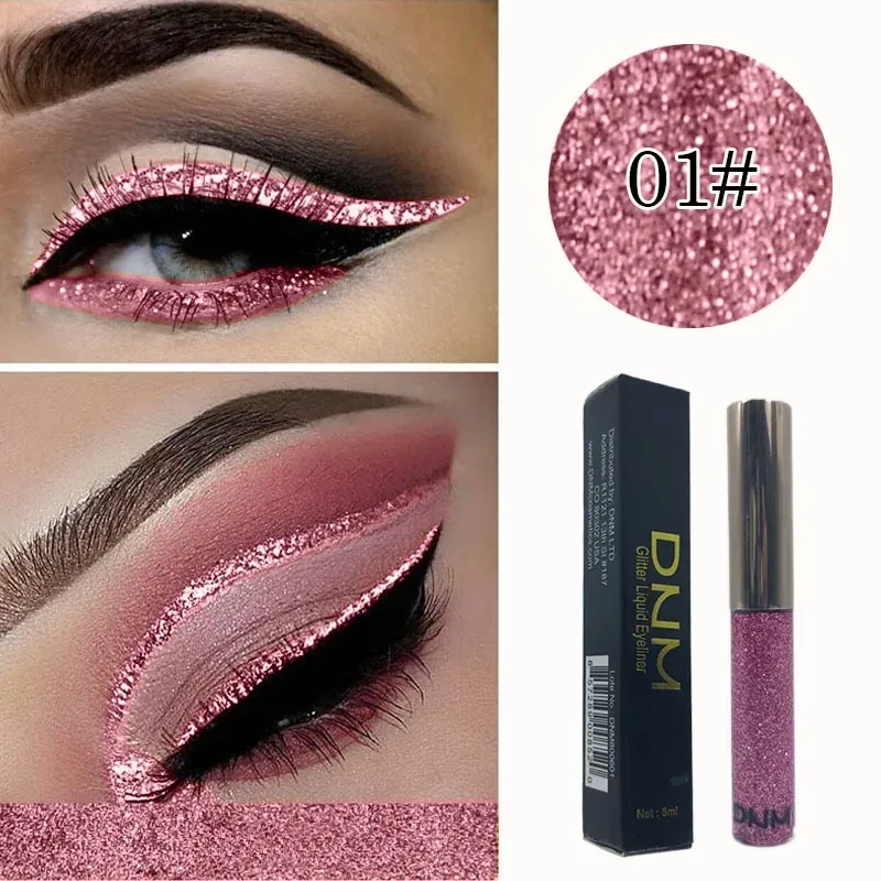 16 Colors Diamond Liquid Eyeliner Professional Silver Green Shiny Eyes Flash Long-lasting Liquid Glitter Eye Liner Beauty Makeup