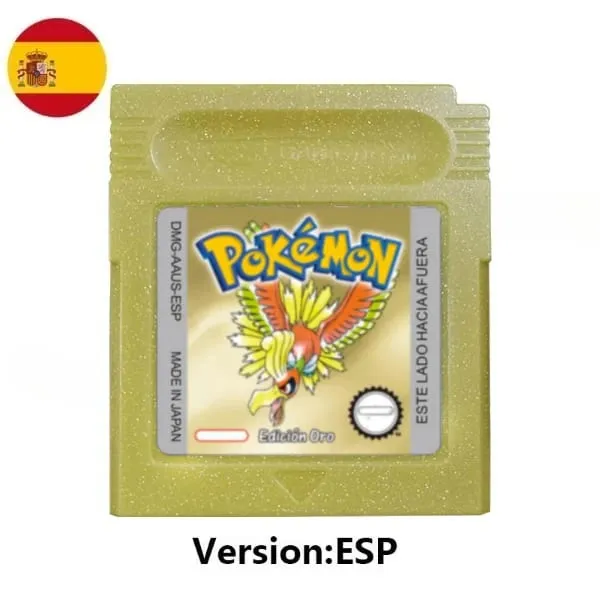 Many style Pokemon Red Blue Crystal Golden Green Silver Yellow GBC Game Card 16 Bit Video Game Cartridge Console Card GB/SP
