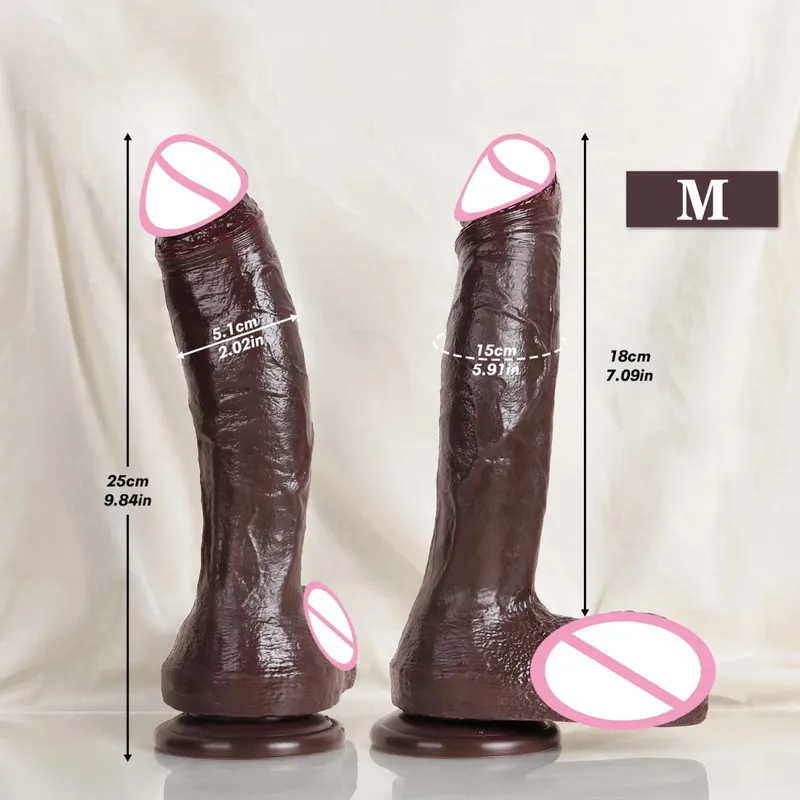 Oversized Soft Realistic Thick Dildo Gay Sex Toy for Women Suction Cup Big Dick Anal Plug Vaginal Masturbators Silicone Penis — image 9