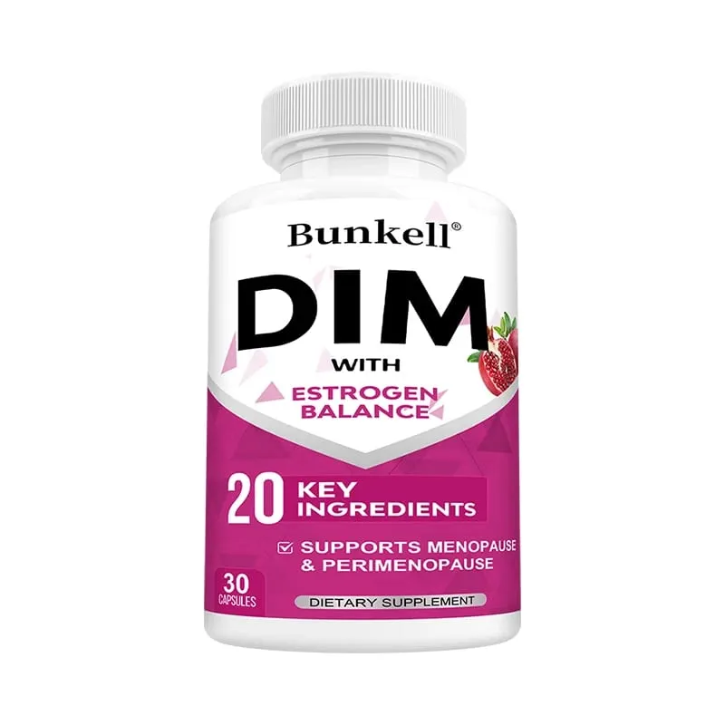 DIM Supplement 150mg Capsules with Black Pepper Extract Natural Plant Nourishment for Daily Body Wellness Balance for Women