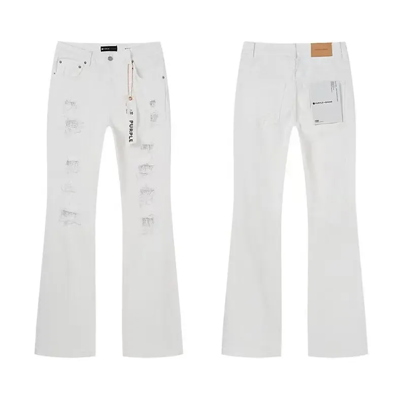 2026 RTA Men's Slim Fit Jeans Collection Distressed Ripped Paint Splatter Studded Patch Vintage Washed Streetwear Fashion Pants