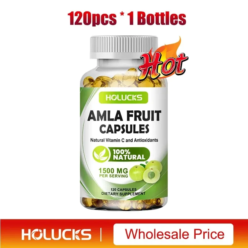 Amla Vitamin Supplements Supports Metabolism Detox & Digestion Collagen Booster Provides Cellular Defence Skin Hair Health — image 8