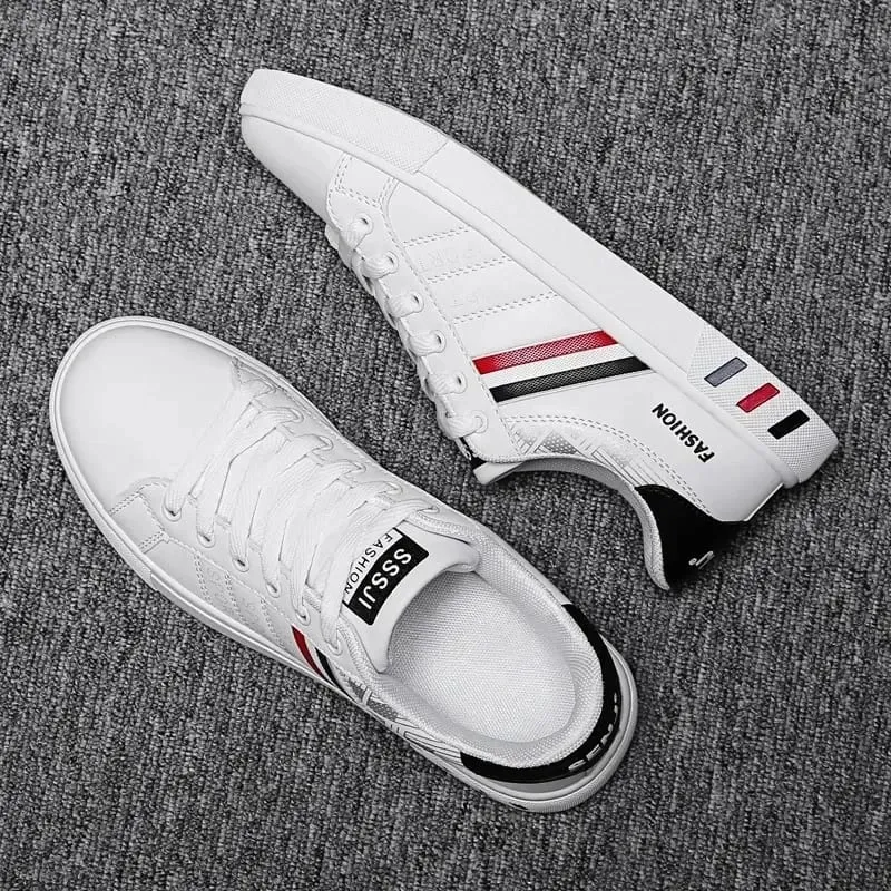 Summer Men Sneakers Casual Vulcanized Shoes Lightweight Breathable Flat White Luxury Shoes for Men Tenis Shoes Tênis Masculino — image 5
