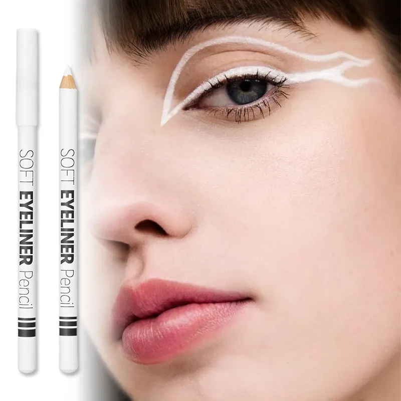 Waterproof White Eyeliner Pencil Smooth Easy Wear Long-Lasting Eye Brightener Fashion Makeup Tool for Smooth Application — image 3