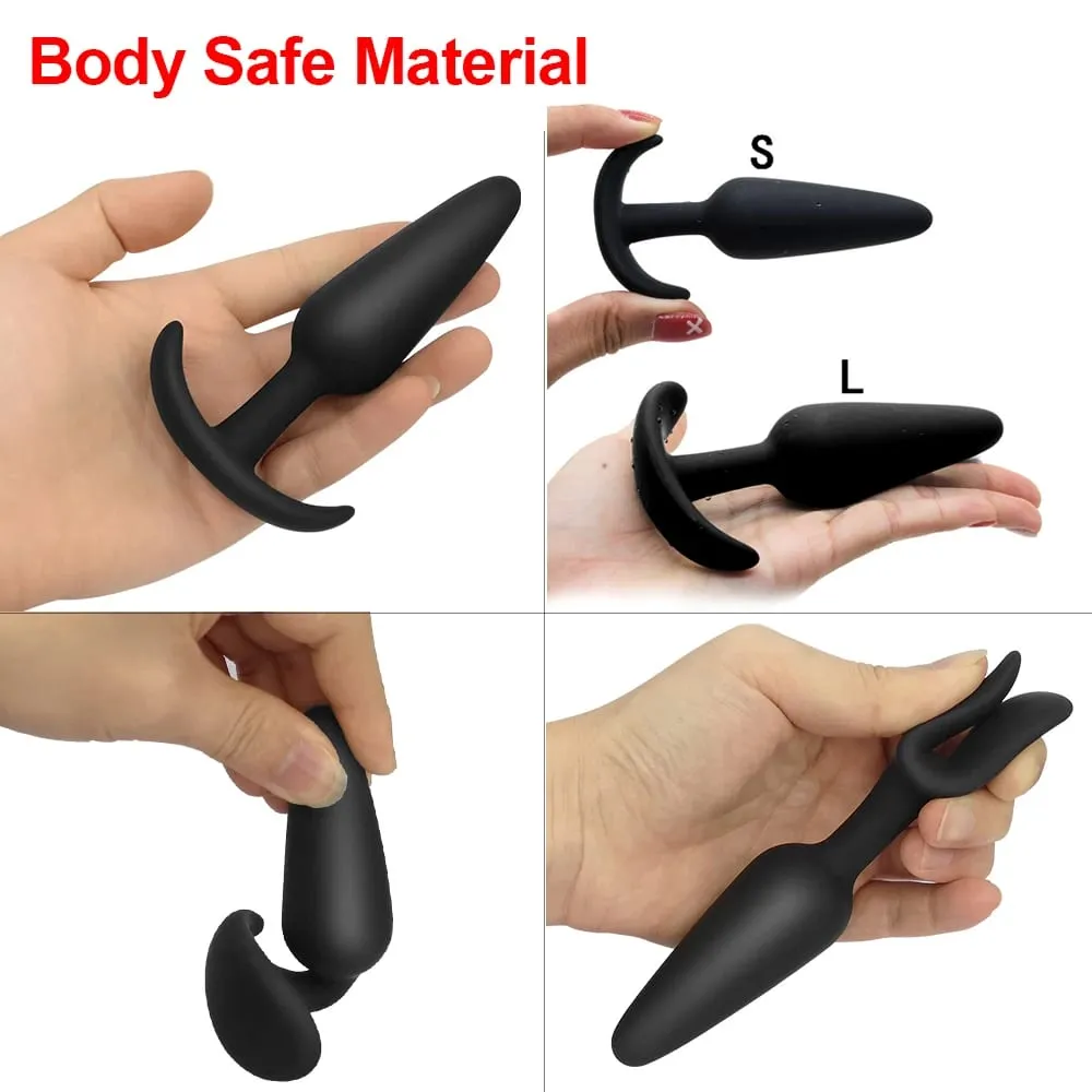 Soft Silicone Dildo Anal Plugs Anal Dilator Prostate Massager Vaginal Stimulator Adult Sex Toys For Men Women Gay Anal Trainer — image 5