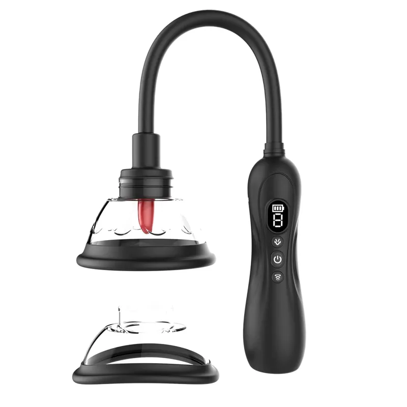 3 IN 1 Tongue Licking Vibrator Pump with Sucking Vibrating Swing Clitoris Sucker Nipple Massager Adult Sex Toys for Women Couple