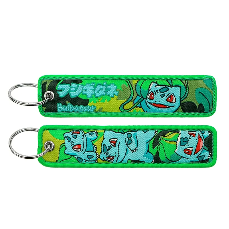 HOT Sale Pokémon Anime Monsters Keychain for Cars Backpack Key Holders Embroidery Keyrings Key Tag Jet Tag Accessories Gif 1pcts — image 14