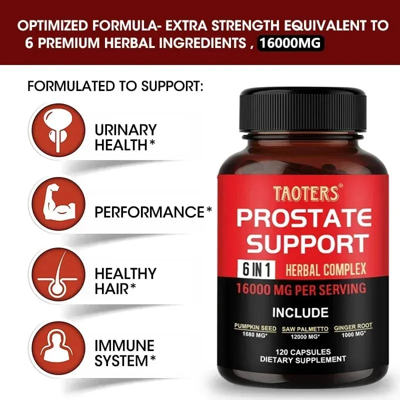 Natural Saw Palmetto - Prostate Health Support Supplement Improves Toilet Frequency and Urgency Promotes Healthy Hair Growth — image 2