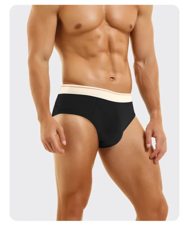 Men's pure cotton breathable and comfortable triangular underpants, mid-waist, skin-friendly and soft, teenagers' underpants 3256810188437944