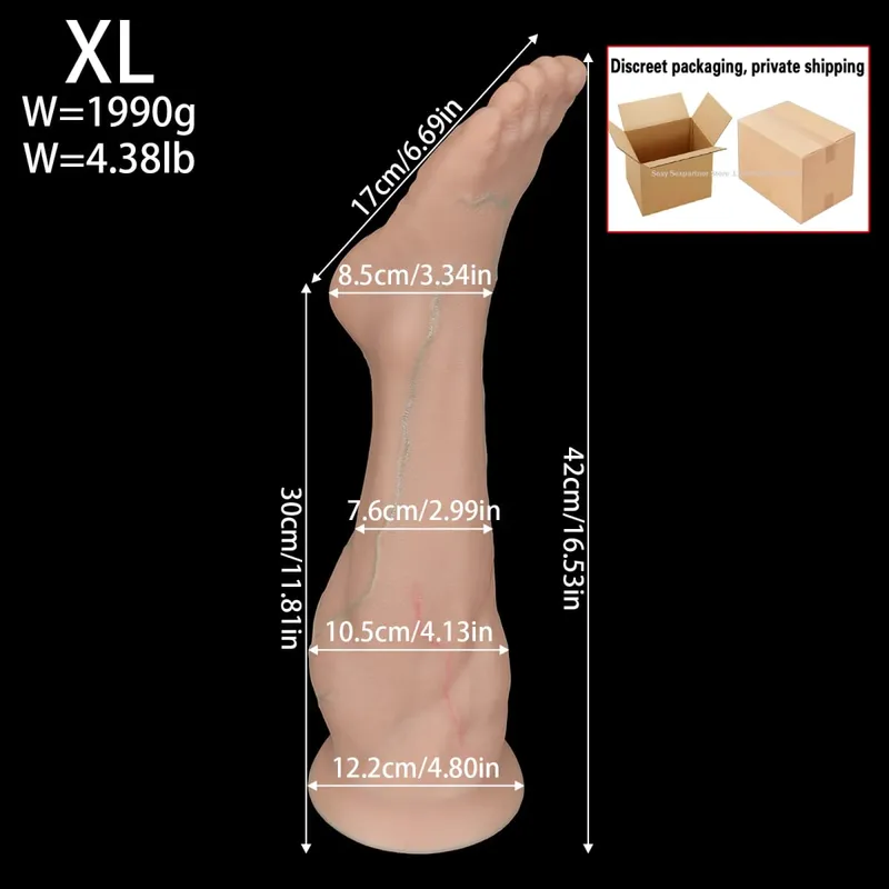 Enorm silikonfot Butt Plug Thick Ben Dildo Stor analplugg Anal Expander Masturbator Anus Dilator Sexleksaker Vuxenleksak Sexbutik