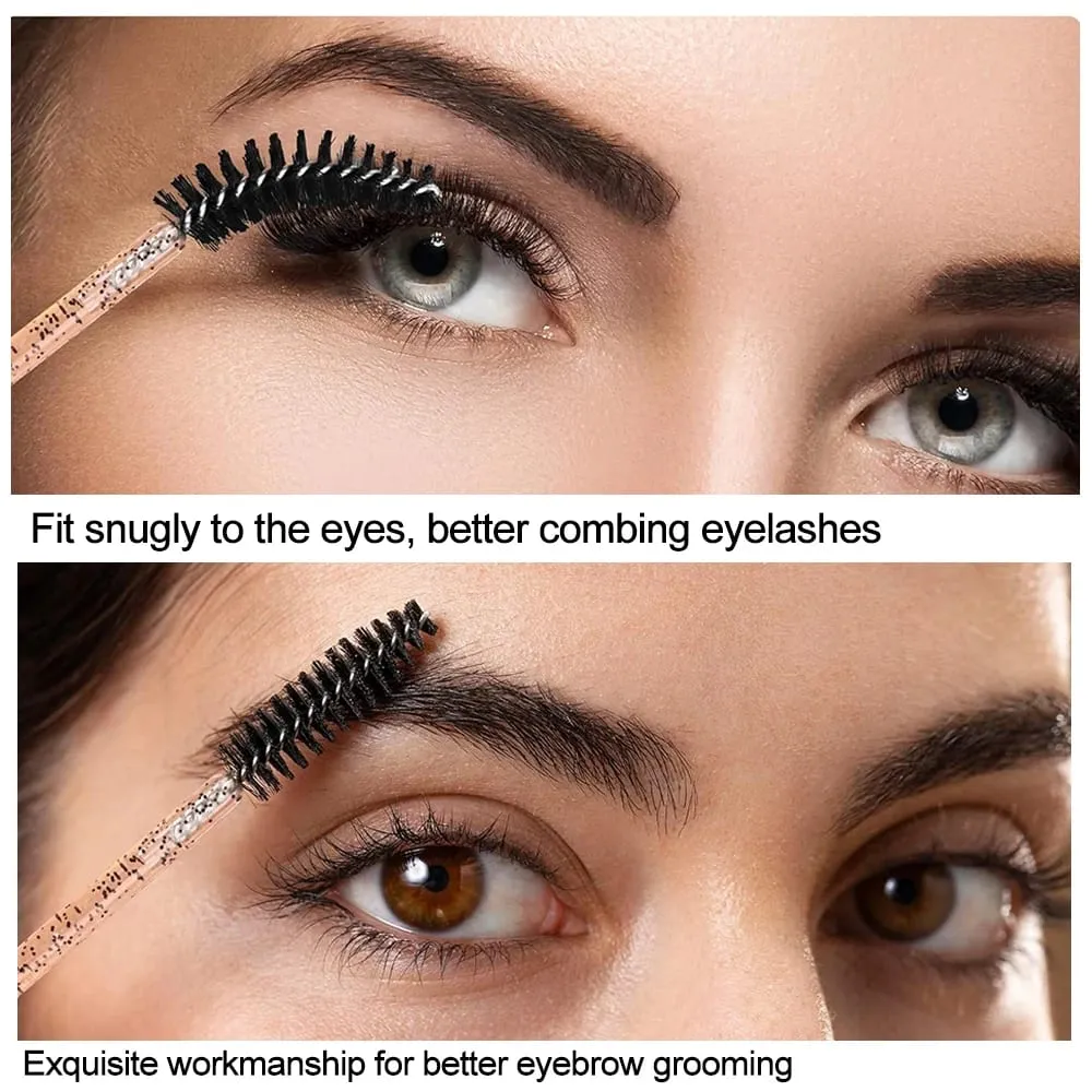 500/1000pcs Eyelash Brush Applicator Χονδρική Lash Mascara Wands Brushes For Eyelash Extension Eyebrow Spoolies Beauty Tools