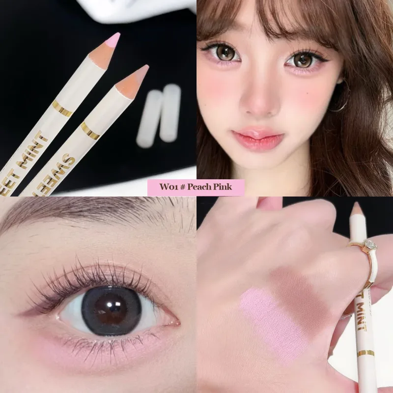 Dual End Aegyo-Sal Makeup Pen Nude Apricot Brown Under Eye Highlight & Shadow Pencil Natural Contour Brightening Eye Liner