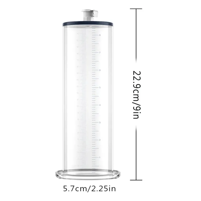 Manual Acrylic Penis Pump for Men with Pressure Gauge Clear Cylinders Vacuum Enlargement Masturbation Trainer Adult Sex Toy Set — image 13
