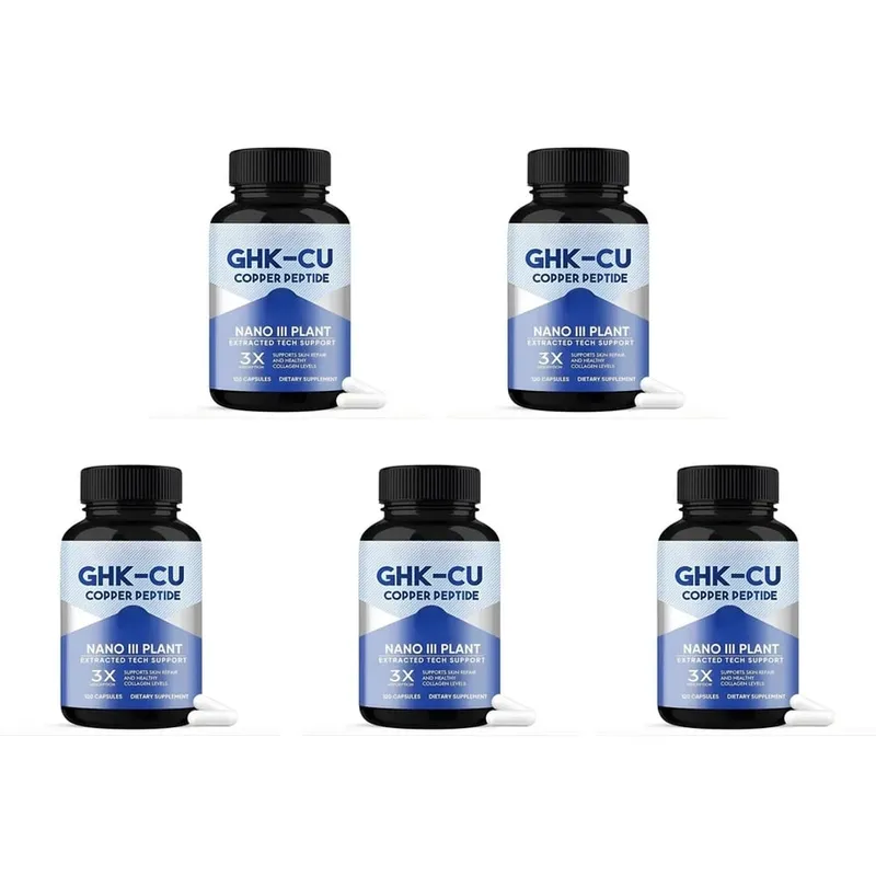 GHK-Cu Copper Peptide Capsules for Skin Repair Support Collagen Metabolism Support and Antioxidant Protection - 120 Capsules — image 12