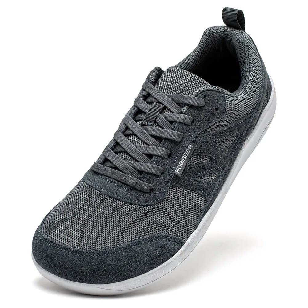 Sapatos descalços para mulheres homens zero gota larga toe box tênis minimalista rendas até tênis de corrida leves