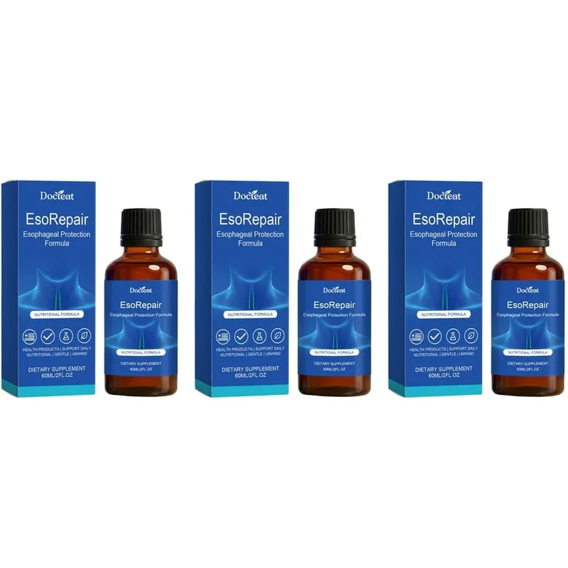 Docteat Esophageal Protection Liquid with Vitamin C Vitamin E Vitamin B6 Aloe Vera Extract Licorice Root Extract Formula 60 ML — image 9