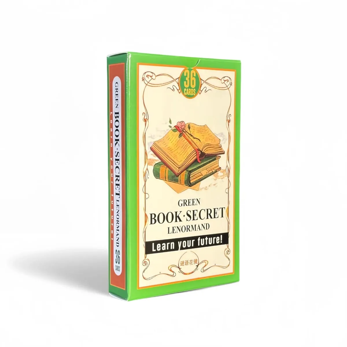 Green Book Secret Lenormand Oracle Cards 36PCs English Version Old Style Lenormand Oracle Card Divination Board Game