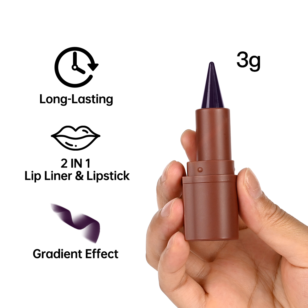 Lakerain Lip Liner Matte Nero Marrone Velluto Rossetto Impermeabile Non appiccicoso Contouring Tinta Lipliner Pastello Trucco labbra — image 4