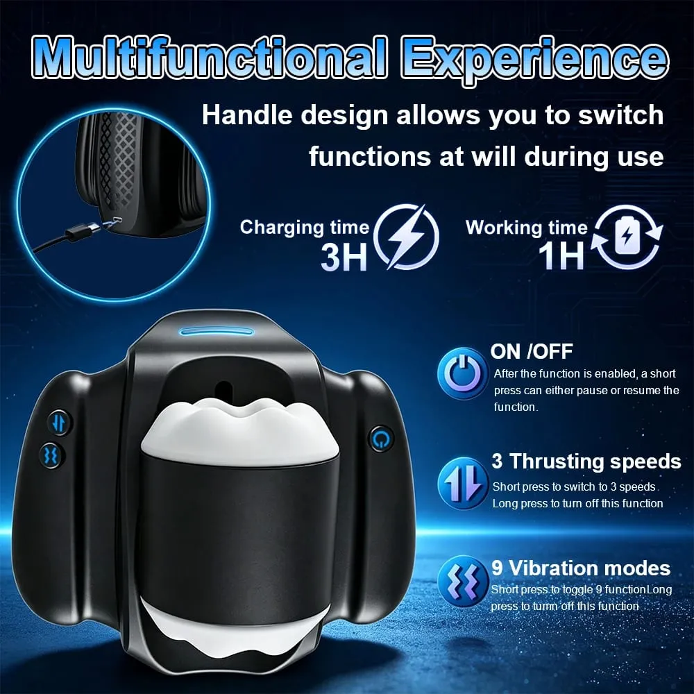 9 Frequencies Automatic Telescopic Vibrating With phone holder Male Masturbator Cup Penile Stimulator Adult Sex Machine for Men
