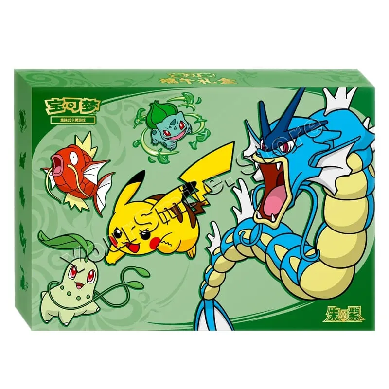 Kad Dagangan Pokemon Asal Kotak PTCG Tulen Versi Cina Kad Paparan Dek Hadiah Hari Lahir Kanak-kanak