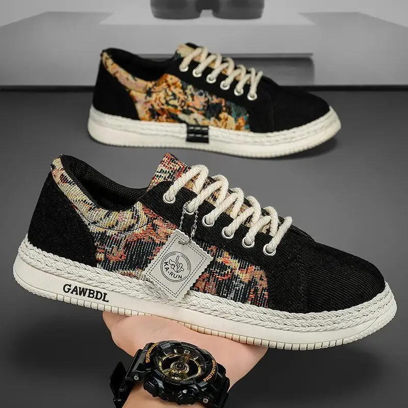 Men Canvas Shoes Casual Flat Comfort Breathable Lightweight Daily Wear Free Shipping Male Sneakers Men's Sneakers And Casual Sho — image 5