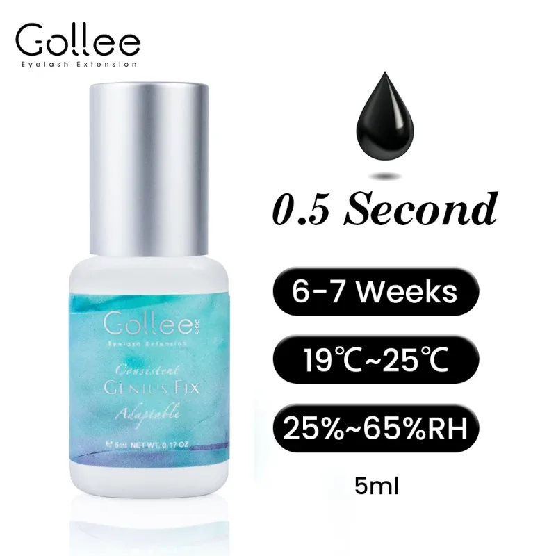 Gollee 0.5-1s Drying Eyelash Extensions Glue Latex-free Lashes Glue Professional Waterproof 6-8 Weeks Eyelash Extension Supplies — image 8