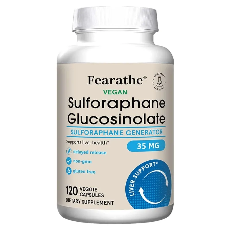 Sulforaphane Glucosinolate Capsules - Broccoli Seed Extract with Myrosinase Liver Detox & Cellular Health Support 120 Counts — image 9