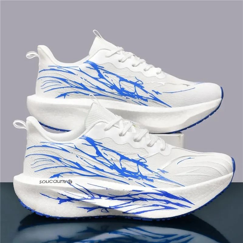 Running Shoes Men Carbon Board Speciality Marathon Sports Breathable Lightweight Women's Comfortable Athletic Nonskid Sneakers — image 4