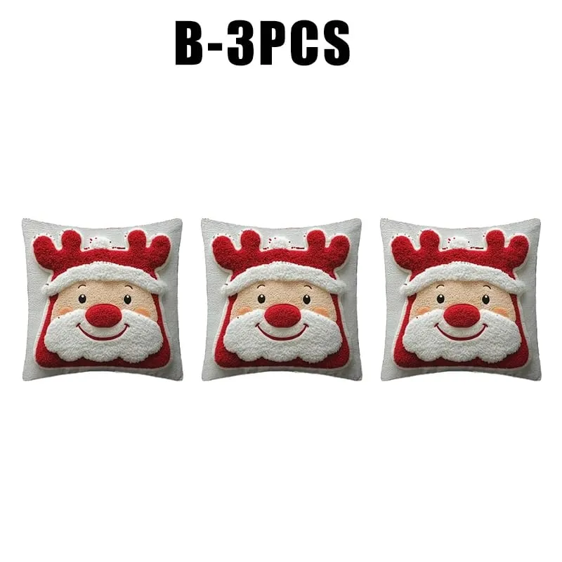 Christmas Character Cushion Cover Snowman Reindeer Digital Print on Stretch Fabric for Festive Home Decor — image 15
