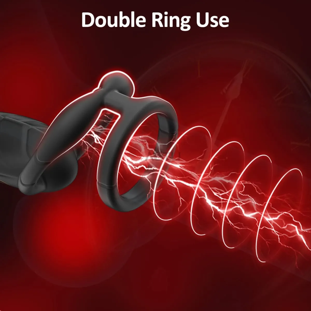Vibrating Cock Ring Male Prostate Perineum Massager Vibrator Taint Stimulator Anal Butt Plug Sex Toys for Men Penis Ring — image 3