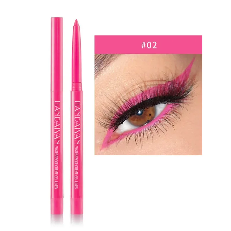 20 Colors Matte Eyeliner Waterproof Long Lasting Gel Liner Easy To Use Rotatable Eyeliner Colorful Eye Liner Eyes Makeup Tools