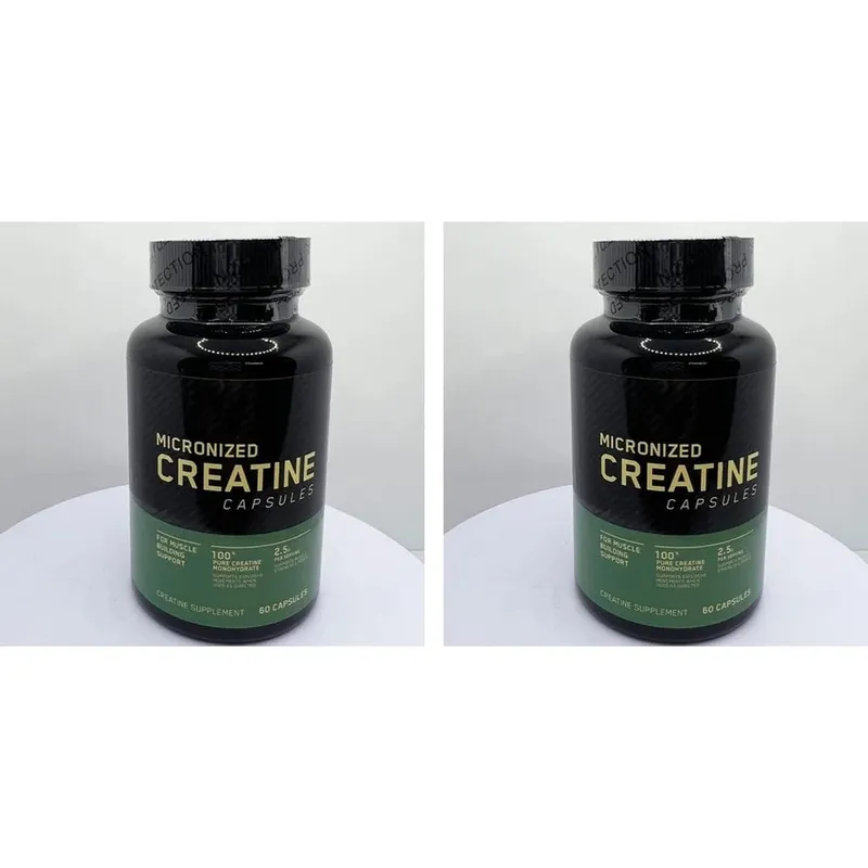 Micronized Creatine Capsules 100% Pure Creatine Monohydrate Muscle Building Support for Adults Sports Per Container 60 Capsules — image 8