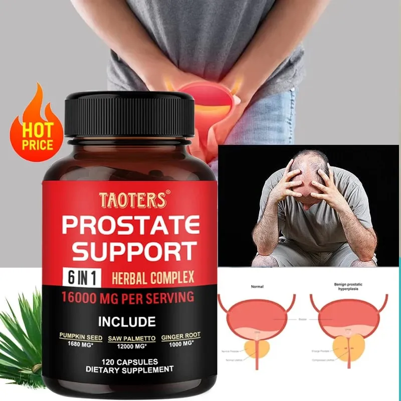 Natural Saw Palmetto - Prostate Health Support Supplement Improves Toilet Frequency and Urgency Promotes Healthy Hair Growth — image 1