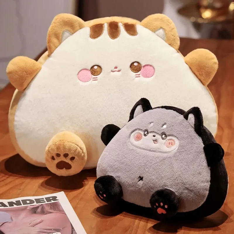 20cm Rice Ball Cat Plush Pillow Cute Onigiri Kitten Stuffed Cushion Soft Fluffy Throw Pillow Sofa Bedroom Decor Gift — image 4