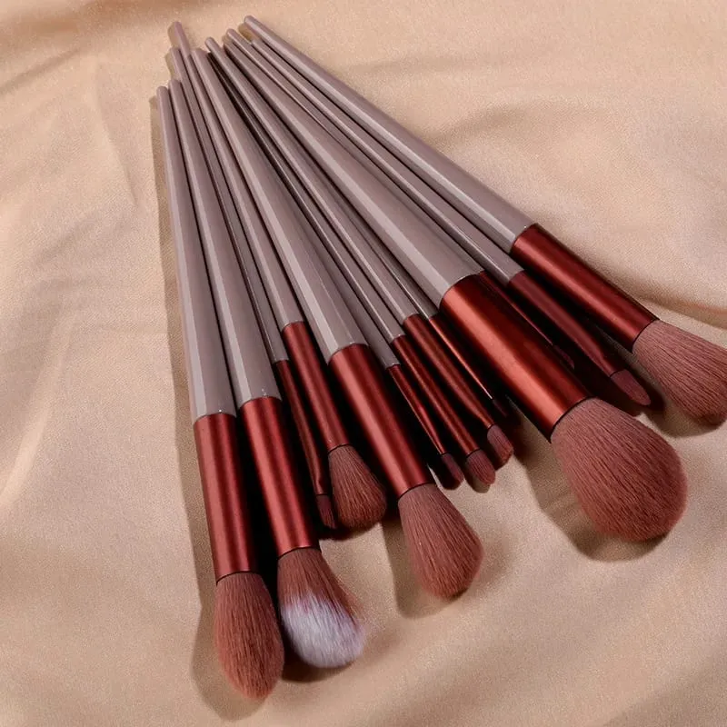 13Pcs Makeup Brushes Set Eye Shadow Foundation Women Cosmetic Powder Blush Blending Beauty Make Up Tools For Beginner Hotting