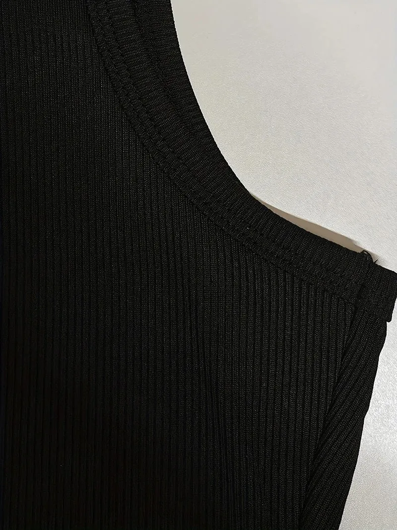 Summer New Sexy Slim Fit Women's Fashion Simple and Versatile Sleeveless Casual V-neck Vest Top with Suspender Straps — image 6