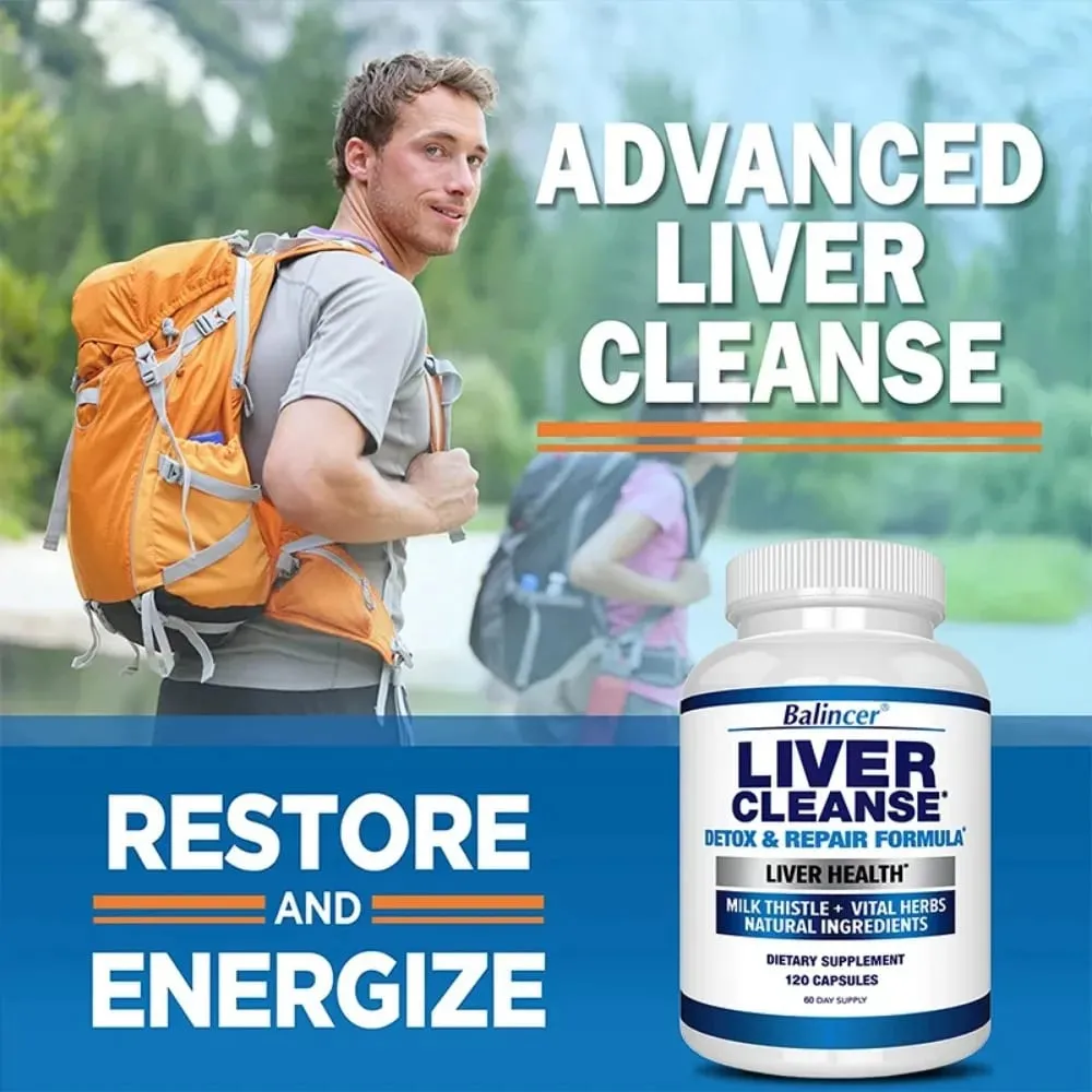 Liver Cleanse Detox & Repair Fatty Liver Formula - Milk Thistle Silymarin Artichoke Extract Dandelion - Liver Health — image 4