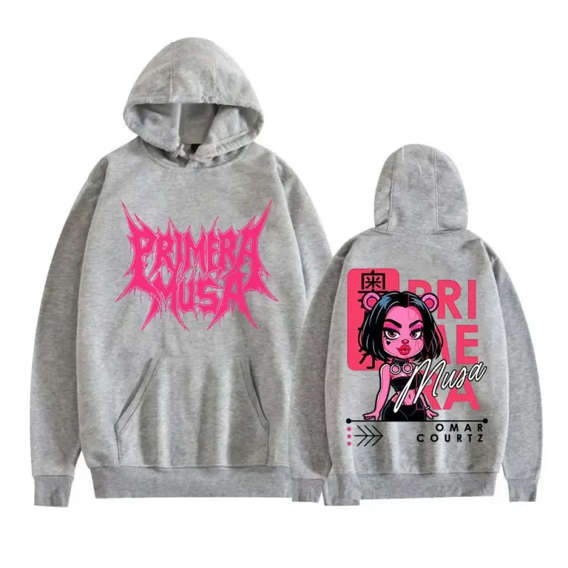 Omar Courtz Primera Musa 2025 World Tour Hoodies Men Women Vintage Hip Hop Streetwear Sweatshirts High Quality Fleece Pullovers — image 9