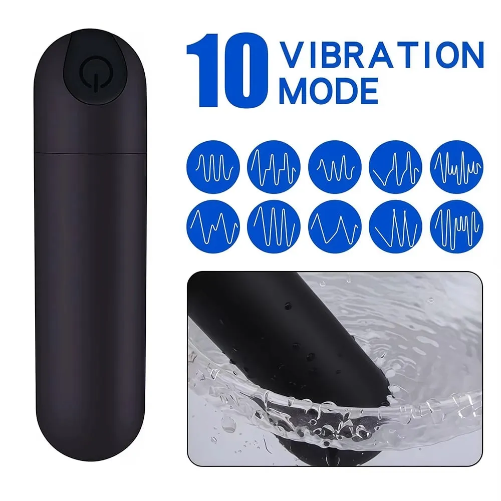 Mini vibrador bala poderoso para mulheres, ponto g, masturbação, estimulador de clitóris, massageador vaginal, brinquedos sexuais eróticos para adultos — image 2
