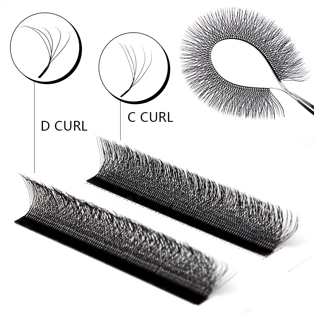 Befer Cilios YY/3D/4D/5D/6D W Shaped Fake Eyelashes Extension Technologic Fiber High Quality Soft Natural Professional Wholesale