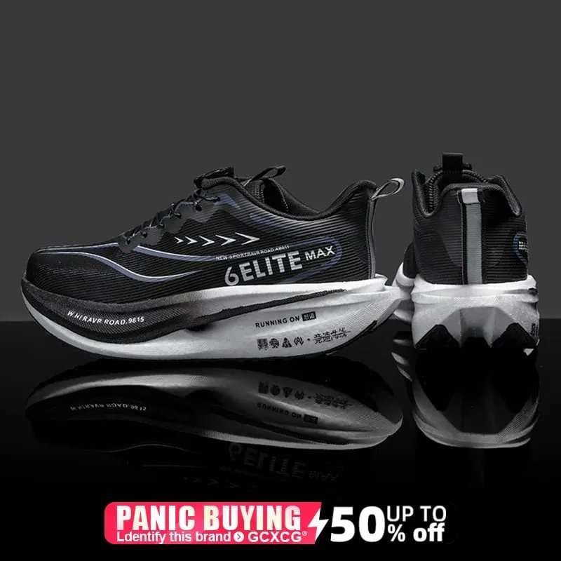 Men Running Shoes Carbon Board Speciality Marathon Sports Breathable Lightweight Women's Comfortable Athletic Nonskid Sneakers — image 8