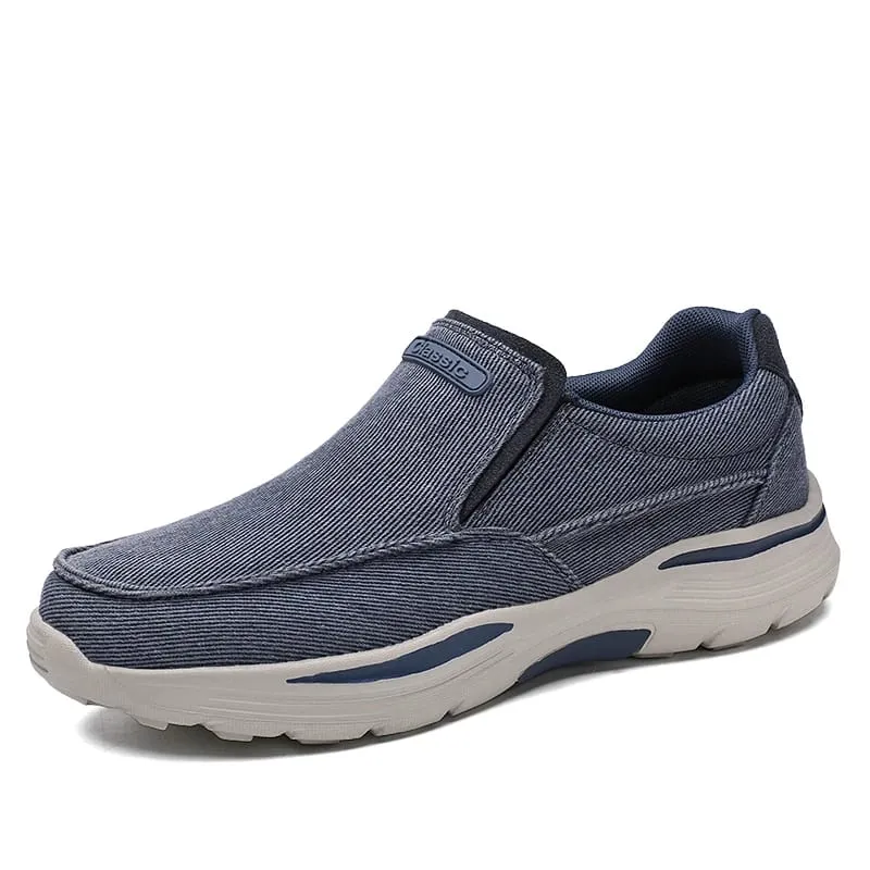 Men's Lightweight Canvas Loafers for Outdoor Hiking Camping Casual Sports Running Jogging Shoes Size 39-48