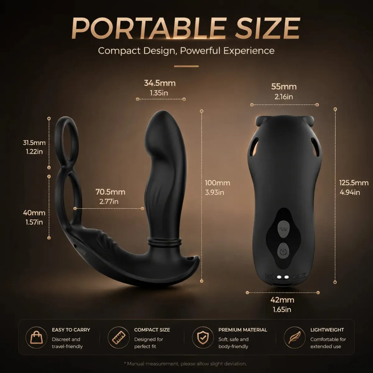 Wearable Thrusting Prostate Massager Anal Vibrator Strap On Vibrating Cock Ring Remote APP Control Silicone Anal Toys for Men