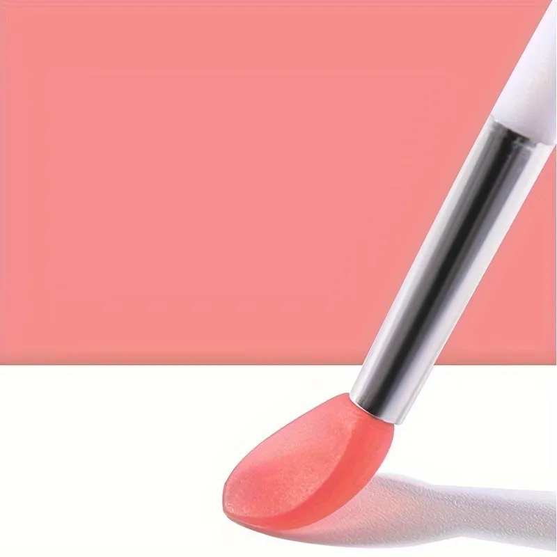 Siliconen lippenborstelset Geurvrije applicators in palmformaat voor lippenstift en maskers met stofdichte oogschaduw Make-up kwasten