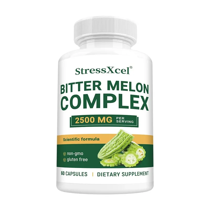 Bitter Melon Extract 2500mg Capsules Supports Blood Sugar Balance Metabolism Digestion Metabolism Skin Health & Detox