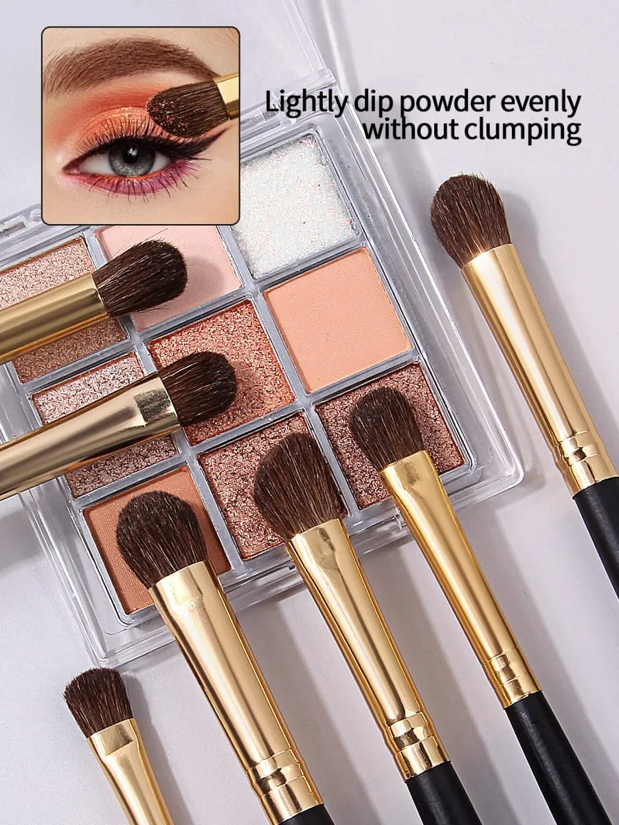 14 Pieces Wooden-Handled Eye Makeup Brushes Eyeshadow Brushes and Eyebrow Brushes Are Multi-Functional Beauty Tools