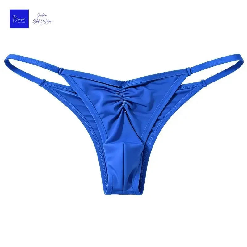 US Size Men's Ice Silk Thongs Briefs Sexy Low-Rise G-String Breathable Seamless T-Back Sports Fitness Underwear Plus Size