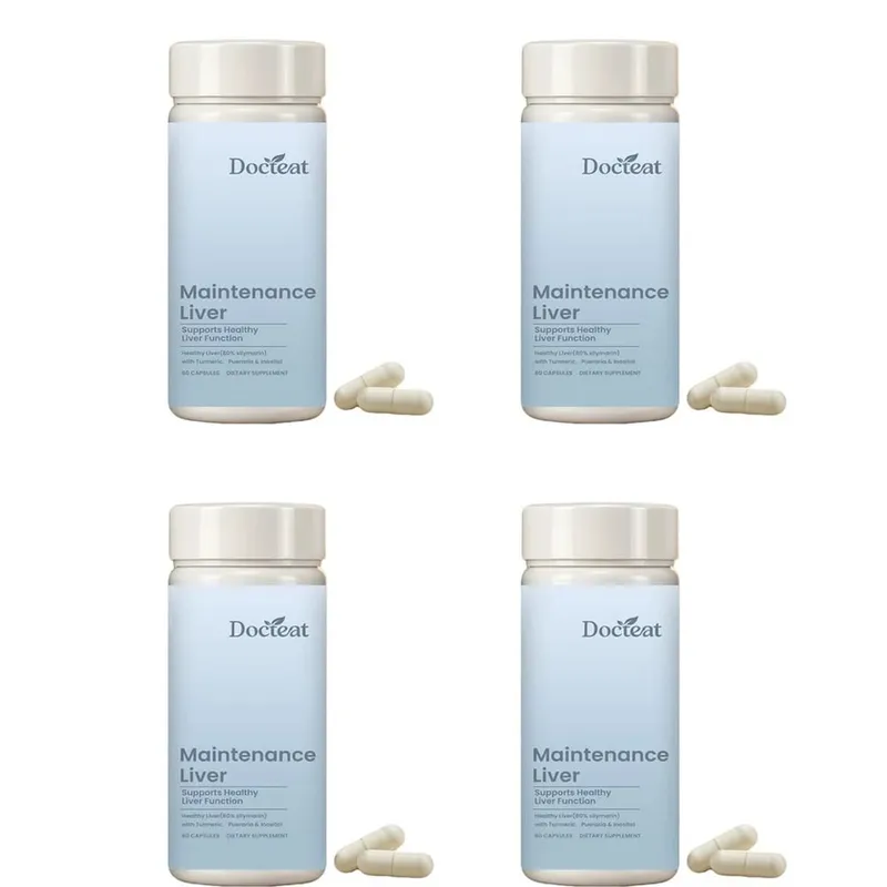 Liver Wellness Support Capsules with Milk Thistle Turmeric Extract Magnesium Glycinate Vitamin C E Herbal Formula 60 Capsules — image 10