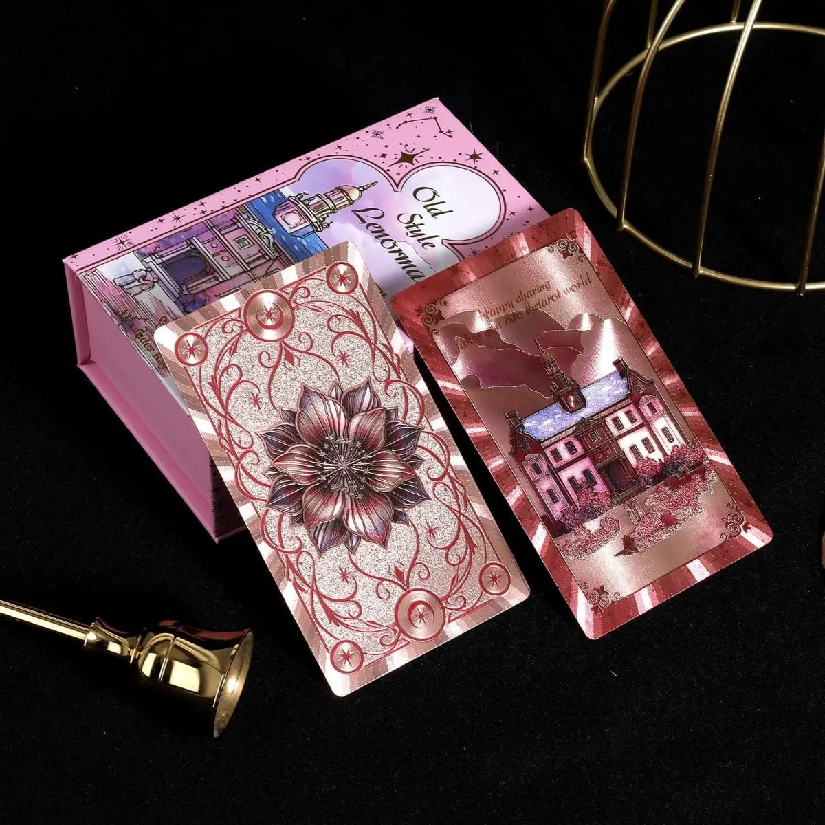 38Pcs Lenormand Oracle Cards in A Rigid Box Gold Foil Waterproof PET Oracle Cards for Divination & Fortune Telling 12*7cm — image 8