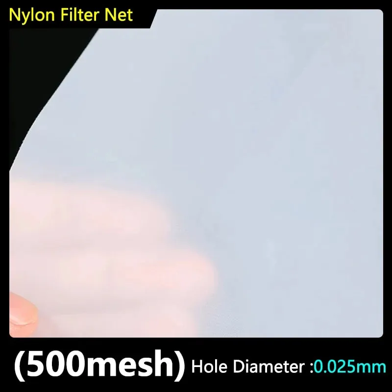 Food Grade Nylon Filter Mesh 80-500 Mesh Reusable Filter Fabric for Wine Drinking Water Kitchen Oil Paint & Ink Purification — image 19
